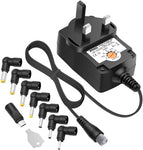 Universal Charger 12W 3V 4.5V 5V 6V 7.5V 9V 12V 1A 1000Ma Regulated Multi Voltage