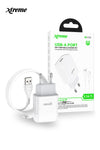 Xtreme C72A Fast portable Plus charger set with Lightning cable 2.1 Amp Eu Version