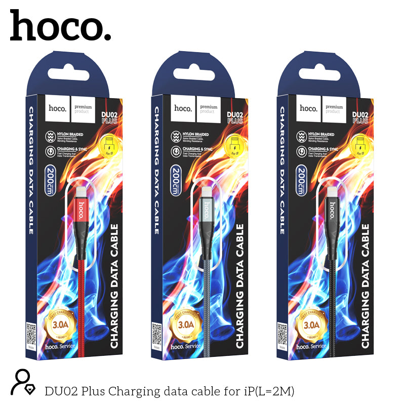 CÁP SẠC HOCO DU02 BỌC DÙ BỀN CHẮC DÀI 1 MÉT