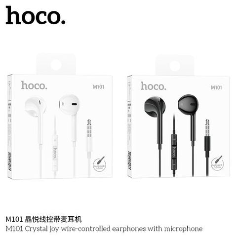 Hoco M101 Crystal joy wire-controlled earphones with microphone