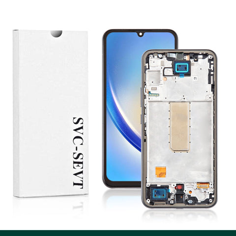 Samsung A34 Lcd Screen Service Pack With Frame