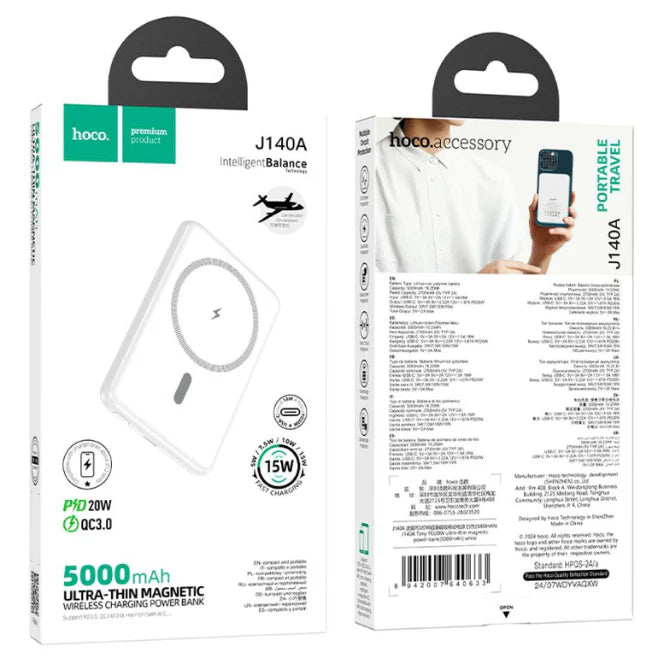 Hoco J140A PD20W Magsafe Power Bank 5000mah