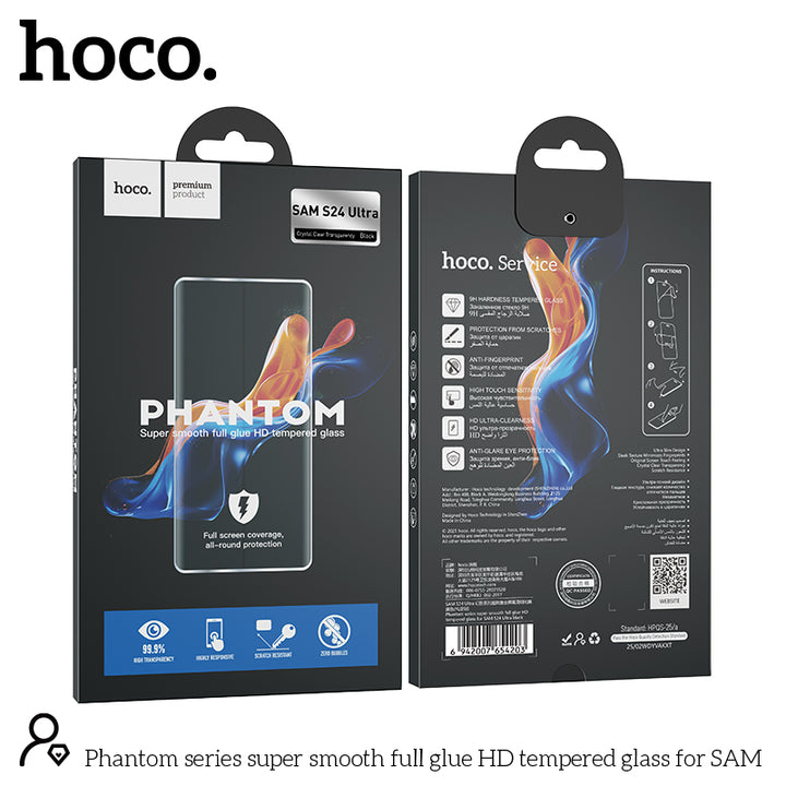 Hoco Phantom Super smooth full glue HD tempered glass for Samsung S22 - S23