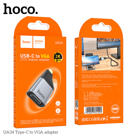Hoco Ua34 Type-C To Vga Adapter