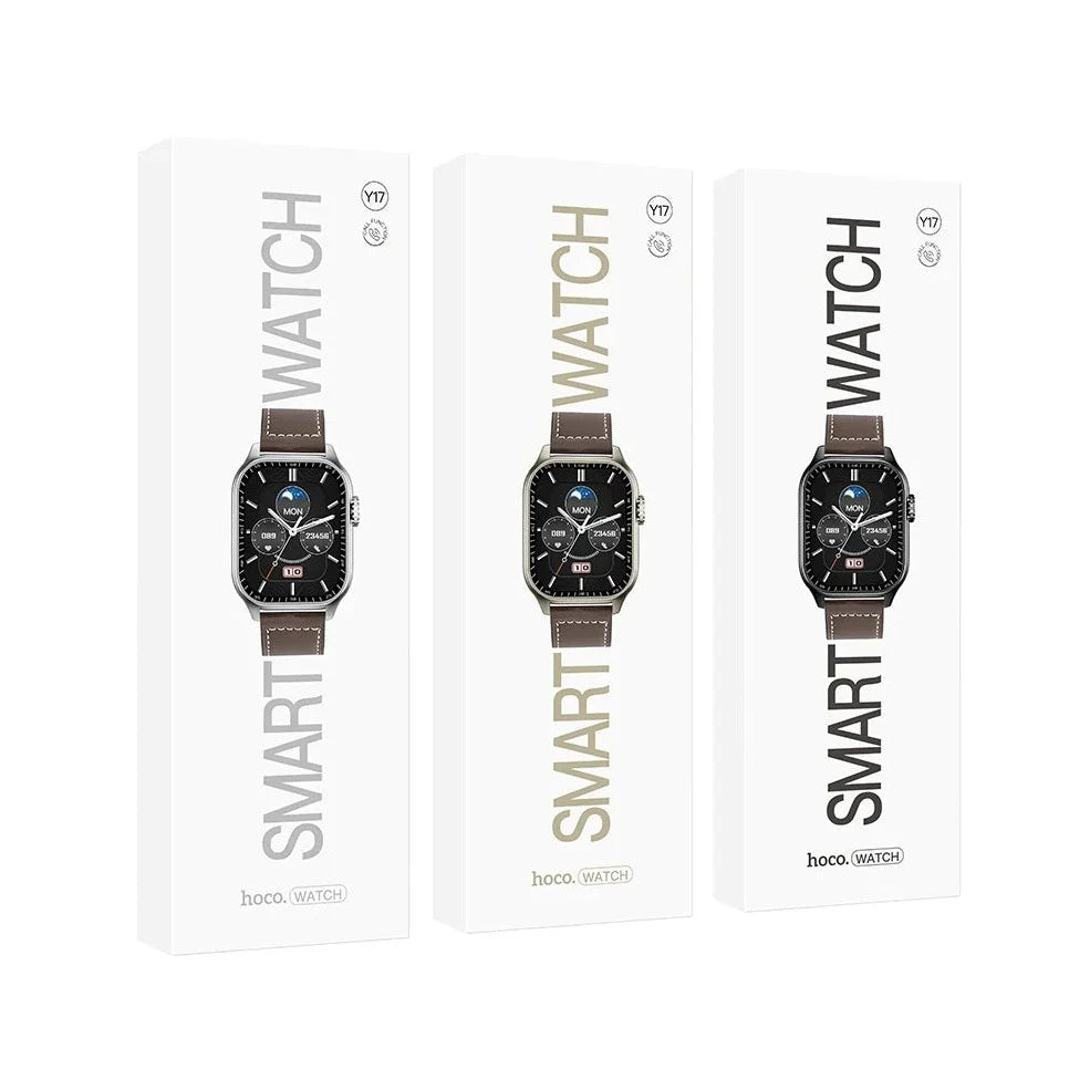 Hoco Y17 Business 2.03" Casual Smart Watch Silver Color Call Function