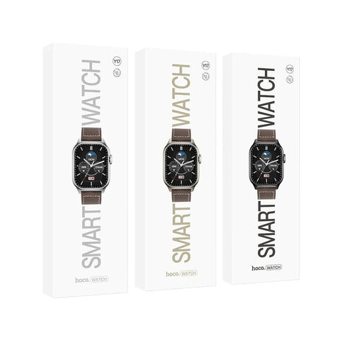 Hoco Y17 Business 2.03" Casual Smart Watch Silver Color Call Function