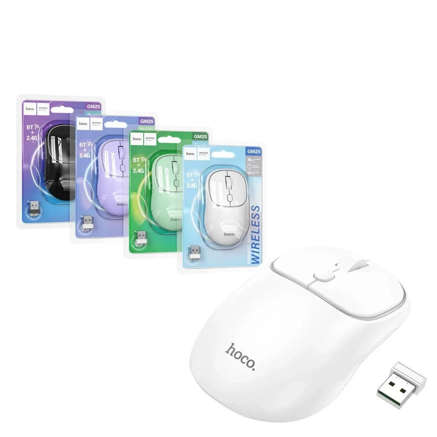 Hoco GM25 Royal Dual Mode Business Wireless Mouse Purple
