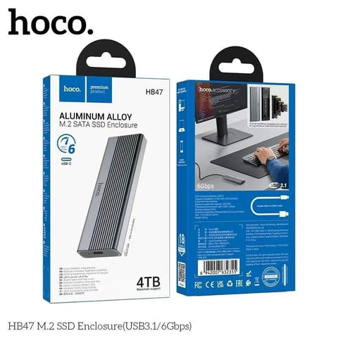 Hoco HB47 M2 SSD Enclosure USB3.1/6Gbps