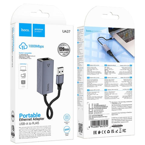 Hoco UA37 USB to Ethernet Adapter 1000 Mbps