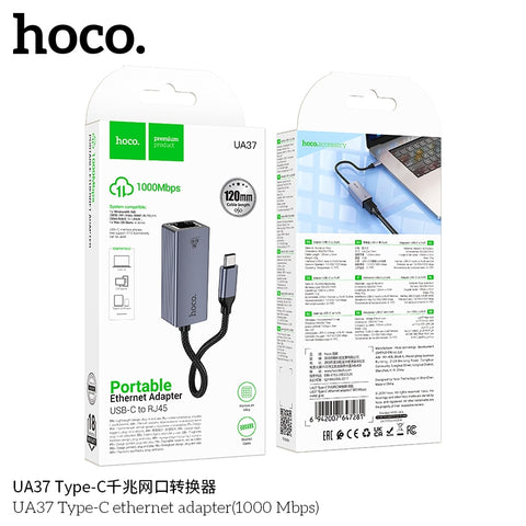 Hoco UA37 Type C to Ethernet Adapter 1000 Mbps