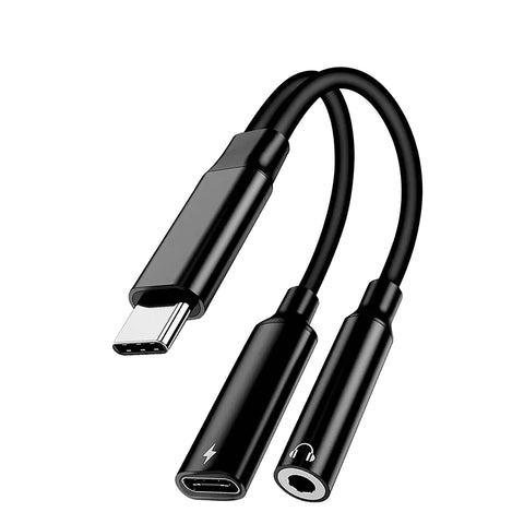 Vendens Aux011 Type-C to Type-C+3.5 adapter Audio Cable
