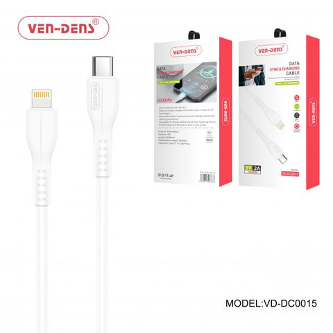 Vendens Dcd04 Pd Type C To Lightning Charging Cable 2A 3m