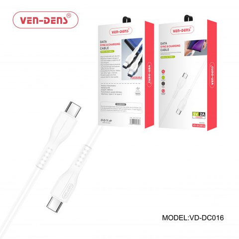 Vendens Dcd06 Type C To Type C Charging Cable 1m