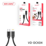 Vendens Dck04 Pd Fast Charging Cable USB C To Lightning Cable