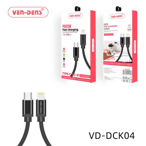 Vendens Dck04 Pd Fast Charging Cable USB C To Lightning Cable
