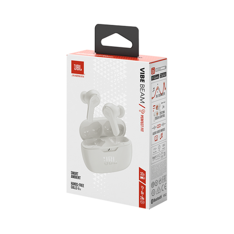 JBL Wave Beam 200 White Ture wireless earbud Airpod