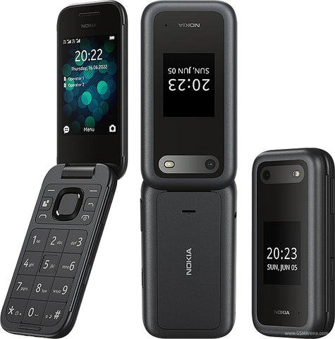 Nokia 2660 Flip Phone Black Colour