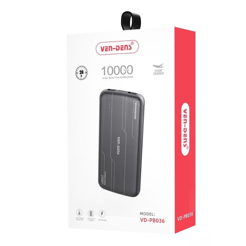 Ven dens VD-PB036 10000 mah Fast charging Power bank