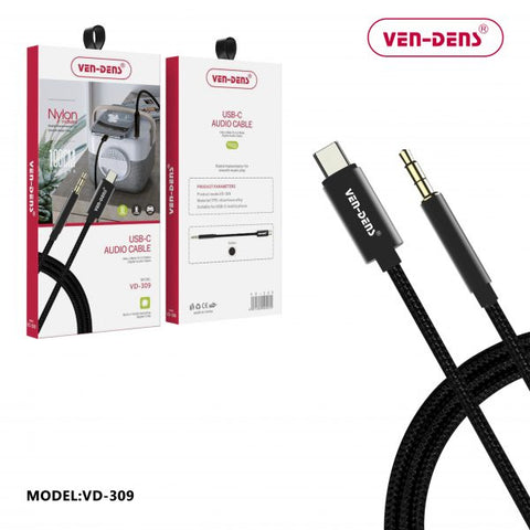 Vendens AUX002- 309 Type C to AUX Cable