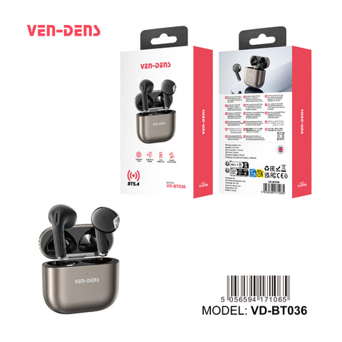 Vendens Bt036 Fingerprint Touch Sensor Airpod Balck