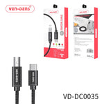 Ven Dens Type C Printer Cable Black 2M