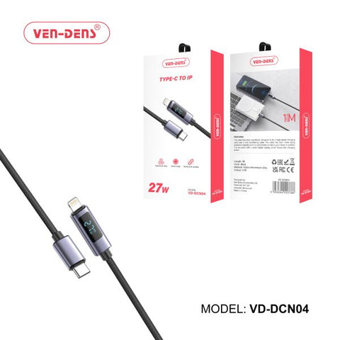 Vendens Dcn04 27W USB C To Lightning Pd Charging Cable