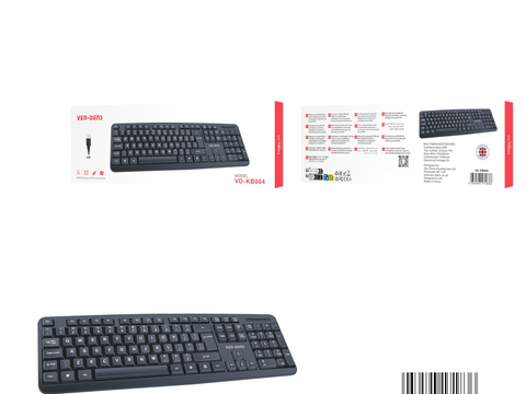 Vendens Kb004 Wired Keyboard