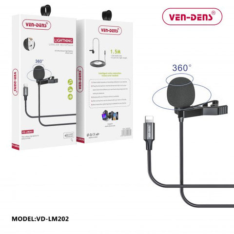 Vendens Mic005 IP Port Lavalier Microphone Noise Reduction