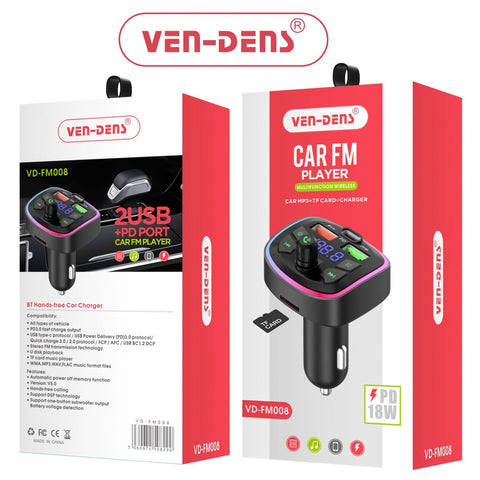 Vendens Fm- Transmitter Bluetooth Model 001