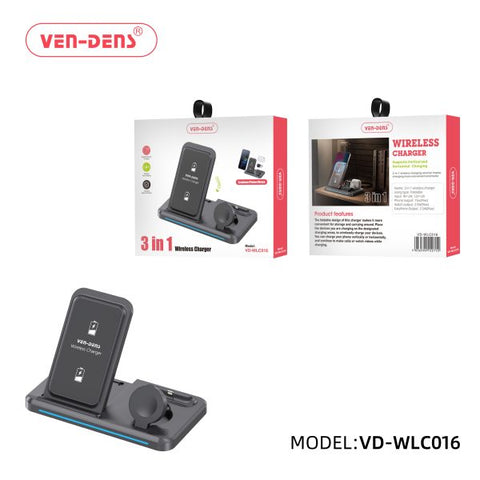 Ven Dens 15W 3in1 Wireless Charger WLC016