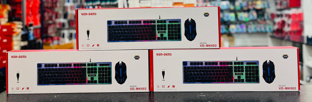 VenDens MK002 Gaming Keyboard with Mouse with RCB Lights