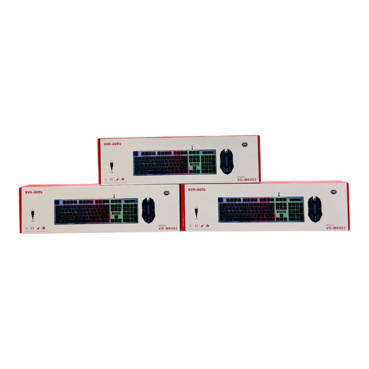 VenDens MK002 Gaming Keyboard with Mouse with RCB Lights