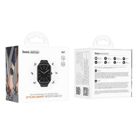 Hoco Y27 Premium Smart sports watch 4G Black / Blue