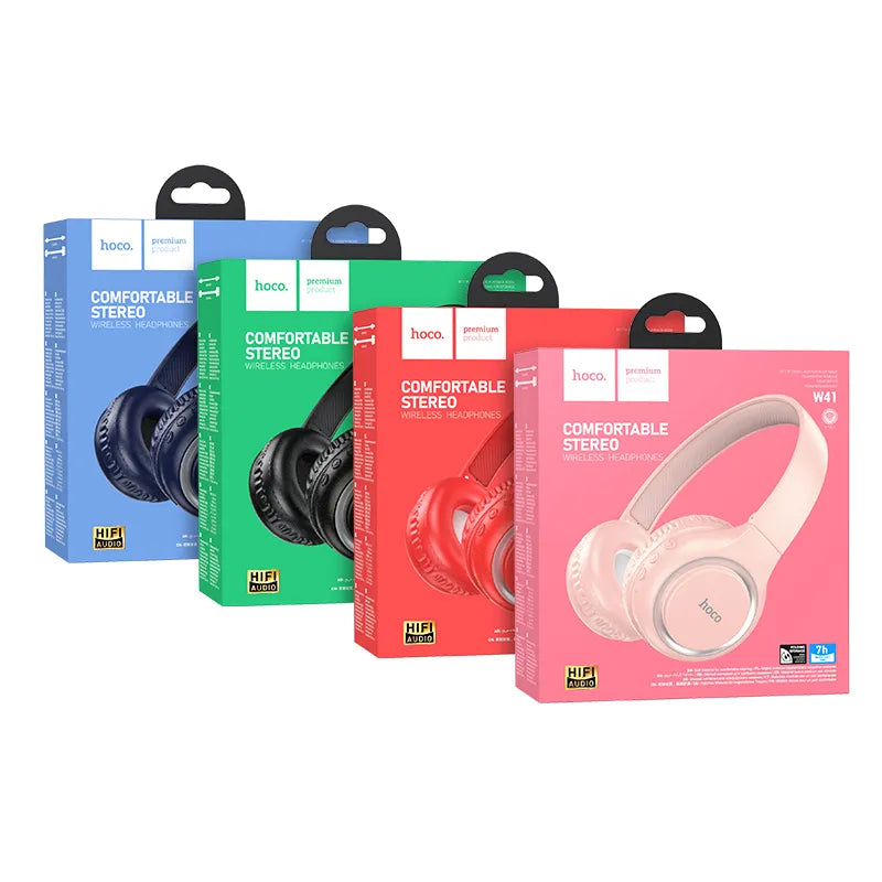 Hoco W41 Foldable Wireless Headphones Stereo Surround Bass Built-in Mic Bluetooth
