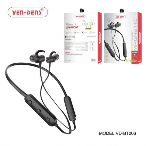 Vendens Bt006 Magnetic Wireless Sports Neck Earphones