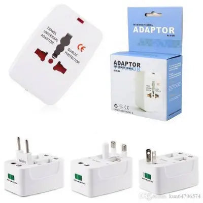 Plug Adapter, Universal EU US UK AU Travel AC Power Adaptor Plug