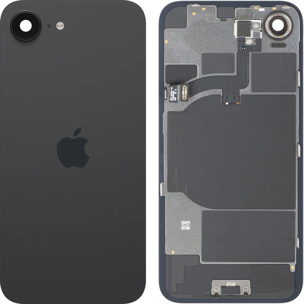 iPhone 16e Back glass with frame + Nfc Flash Light
