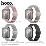 Hoco WA26 Two-Section Double Magnetic Buckle watch Strap 42/44/45/49mm All colors