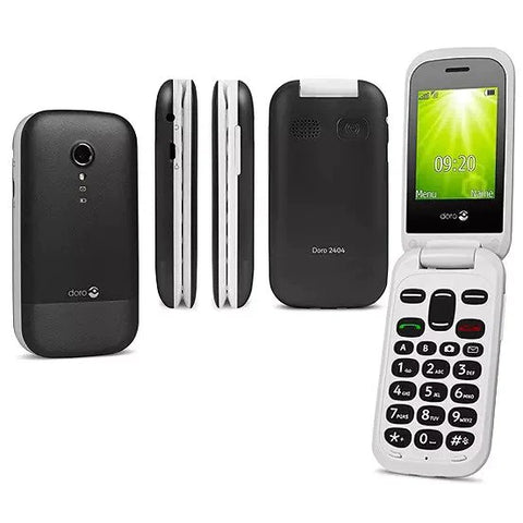 Doro 2404 Dual Sim Flip Phone Brand New Sealed Pack