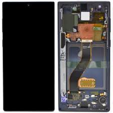 Samsung Note 20 Ultra N986 Lcd Screen Silver With Frame Service Pack