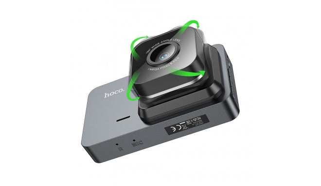 Hoco Dv9 car Dash camera recorder with display 3" Metal Grey
