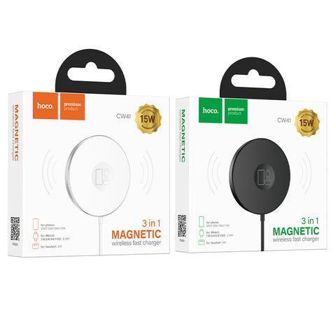 Hoco CW41 Delight 3 in 1 Apple Magnetic Wireless Charger