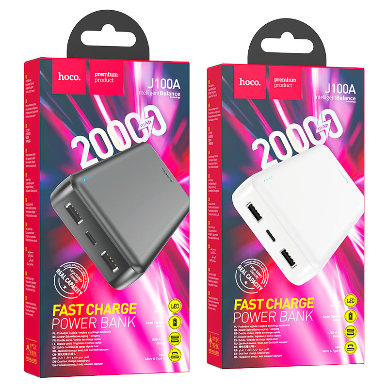 Hoco J100A Power Bank Smart Charge 20000Mah