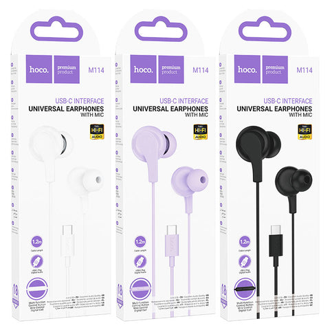 Hoco M114 Jia Universal Earphones with Microphone