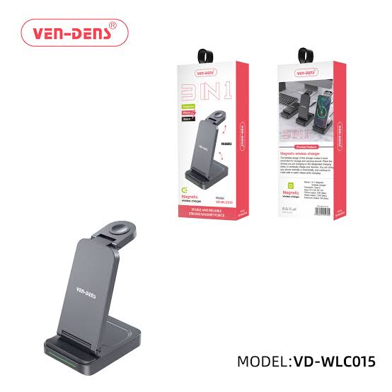 Ven Dens WL015 3 in 1 Wireless Charger Magnetic