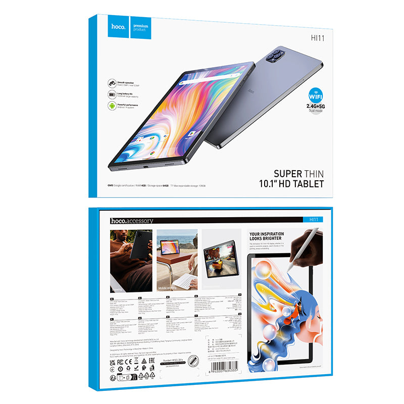 Hoco HI11 10.1" tablet PC 4GB - 64GB Space Grey