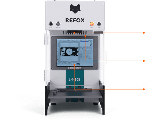 REFOX LM-80B Automatic 3 in 1 Laser Machine 220v Mobile phone repair tool