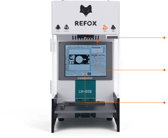 Refox Lm-80B Automatic 3 In 1 Laser Machine 220V Mobile Phone Repair Tool
