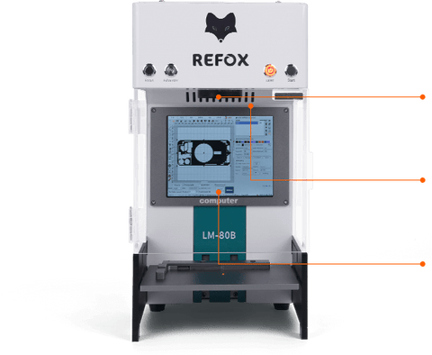 Refox Lm-80B Automatic 3 In 1 Laser Machine 220V Mobile Phone Repair Tool