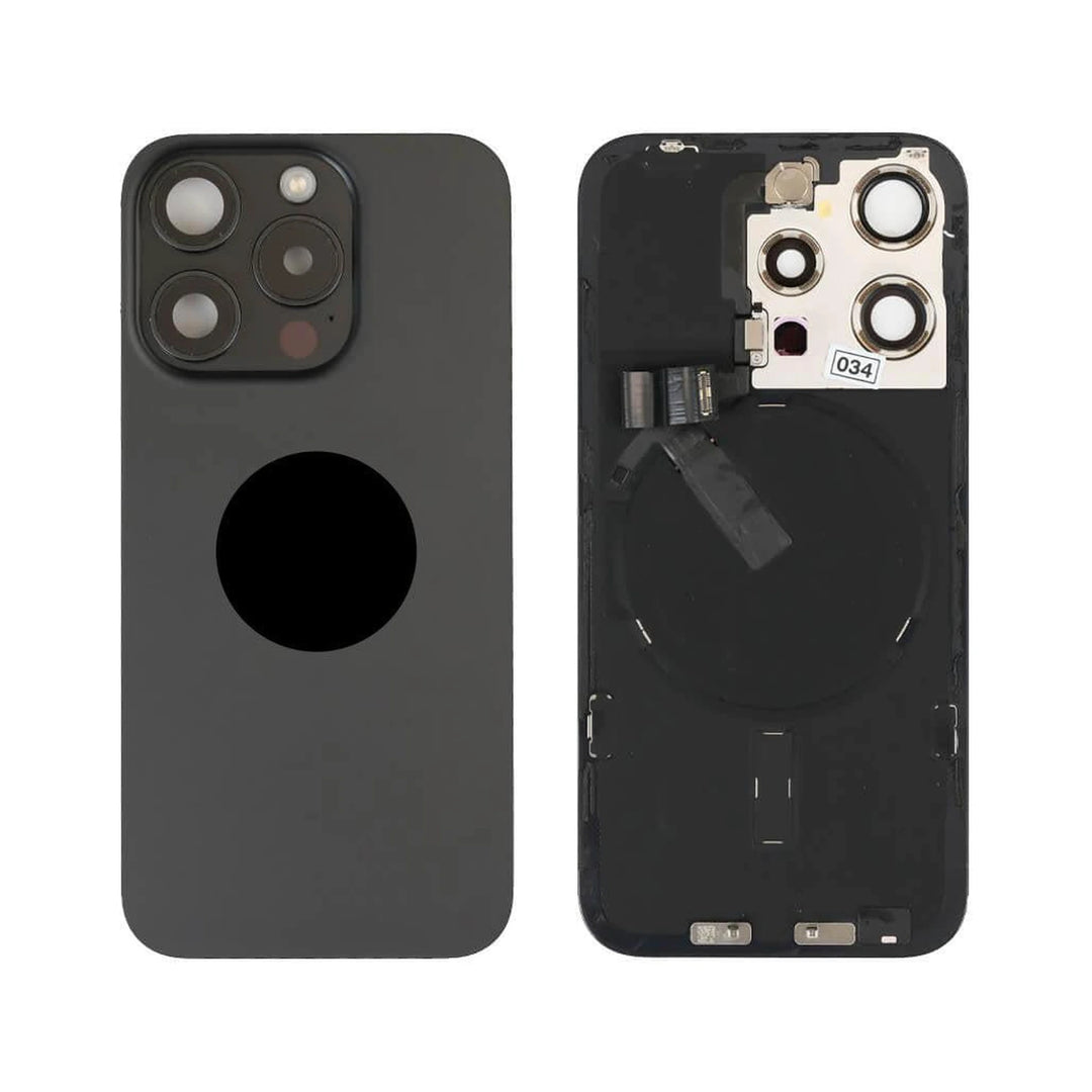 Iphone 15 Pro Back Glass With Frame+ Nfc Complete Black Titanium
